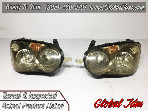 JDM Subaru Impreza WRX STi V8 HID Front Headlights Lights Lamp 04-05 OEM Genuine