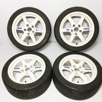 RAYS VOLK RACING 5X114.3 16X8 / 16X7 JJ OFFSET (+33 Fronts)(+38 Rears) POTENZA RE-11 BridgeStone Tires 205/45r16 83W | Wheels and Rims | 205/45R16, 5x114.3, Acura Integra Type R, Honda Civic EK9, RAYS, Volk Racing | 1202