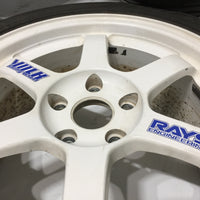 RAYS VOLK RACING 5X114.3 16X8 / 16X7 JJ OFFSET (+33 Fronts)(+38 Rears) POTENZA RE-11 BridgeStone Tires 205/45r16 83W | Wheels and Rims | 205/45R16, 5x114.3, Acura Integra Type R, Honda Civic EK9, RAYS, Volk Racing | 1202