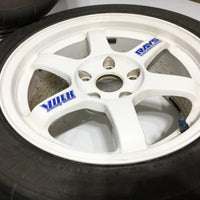 RAYS VOLK RACING 5X114.3 16X8 / 16X7 JJ OFFSET (+33 Fronts)(+38 Rears) POTENZA RE-11 BridgeStone Tires 205/45r16 83W | Wheels and Rims | 205/45R16, 5x114.3, Acura Integra Type R, Honda Civic EK9, RAYS, Volk Racing | 1202