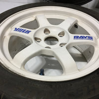 RAYS VOLK RACING 5X114.3 16X8 / 16X7 JJ OFFSET (+33 Fronts)(+38 Rears) POTENZA RE-11 BridgeStone Tires 205/45r16 83W | Wheels and Rims | 205/45R16, 5x114.3, Acura Integra Type R, Honda Civic EK9, RAYS, Volk Racing | 1202