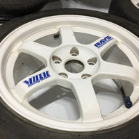 RAYS VOLK RACING 5X114.3 16X8 / 16X7 JJ OFFSET (+33 Fronts)(+38 Rears) POTENZA RE-11 BridgeStone Tires 205/45r16 83W | Wheels and Rims | 205/45R16, 5x114.3, Acura Integra Type R, Honda Civic EK9, RAYS, Volk Racing | 1202