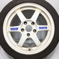 RAYS VOLK RACING 5X114.3 16X8 / 16X7 JJ OFFSET (+33 Fronts)(+38 Rears) POTENZA RE-11 BridgeStone Tires 205/45r16 83W | Wheels and Rims | 205/45R16, 5x114.3, Acura Integra Type R, Honda Civic EK9, RAYS, Volk Racing | 1202