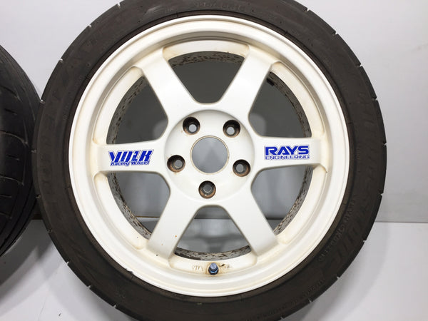 RAYS VOLK RACING 5X114.3 16X8 / 16X7 JJ OFFSET (+33 Fronts)(+38 Rears) POTENZA RE-11 BridgeStone Tires 205/45r16 83W | Wheels and Rims | 205/45R16, 5x114.3, Acura Integra Type R, Honda Civic EK9, RAYS, Volk Racing | 1202