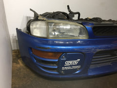 JDM SUBARU GC8 STI FRONT CUT HEADLIGHTS BUMPER FOG LIGHT COVERS VER 5 6 IMPREZA RS
