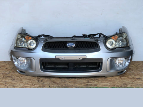 JDM 2004-2005 Subaru Impreza WRX Wagon Blobeye Front Nose Cut Assembly HID Headlights Fog Lights