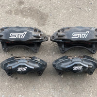 JDM 2008-2014 Subaru WRX STi GRB Black Brembo Brake Calipers Front & Rear 4/2 | Brake Caliper | 1792