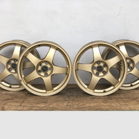 JDM 17" SUBARU RAYS 17x7JJ +55 5x100 RIMS GOLD FORGED MONOBLOCK GC8 RA | Wheels and Rims | +55, 17 Inch, 17", 5x100, Impreza, Rays, STI, Subaru, WRX, wrx 2004, wrx 2005, WRX STI | 1356