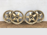 JDM 17" SUBARU RAYS 17x7JJ +55 5x100 RIMS GOLD FORGED MONOBLOCK GC8 RA | Wheels and Rims | +55, 17 Inch, 17", 5x100, Impreza, Rays, STI, Subaru, WRX, wrx 2004, wrx 2005, WRX STI | 1356