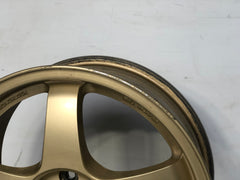 JDM 17" SUBARU RAYS 17x7JJ +55 5x100 RIMS GOLD FORGED MONOBLOCK GC8 RA