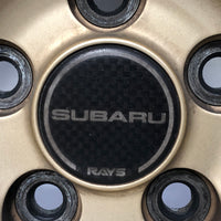 JDM 17" SUBARU RAYS 17x7JJ +55 5x100 RIMS GOLD FORGED MONOBLOCK GC8 RA | Wheels and Rims | +55, 17 Inch, 17", 5x100, Impreza, Rays, STI, Subaru, WRX, wrx 2004, wrx 2005, WRX STI | 1356