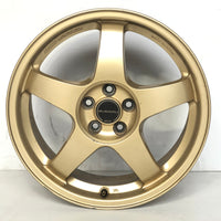 JDM 17" SUBARU RAYS 17x7JJ +55 5x100 RIMS GOLD FORGED MONOBLOCK GC8 RA