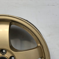 JDM 17" SUBARU RAYS 17x7JJ +55 5x100 RIMS GOLD FORGED MONOBLOCK GC8 RA