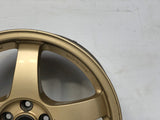 JDM 17" SUBARU RAYS 17x7JJ +55 5x100 RIMS GOLD FORGED MONOBLOCK GC8 RA
