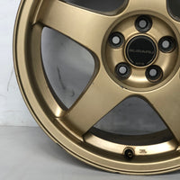 JDM 17" SUBARU RAYS 17x7JJ +55 5x100 RIMS GOLD FORGED MONOBLOCK GC8 RA