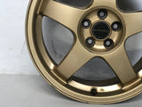 JDM 17" SUBARU RAYS 17x7JJ +55 5x100 RIMS GOLD FORGED MONOBLOCK GC8 RA