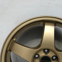 JDM 17" SUBARU RAYS 17x7JJ +55 5x100 RIMS GOLD FORGED MONOBLOCK GC8 RA
