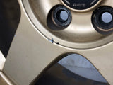 JDM 17" SUBARU RAYS 17x7JJ +55 5x100 RIMS GOLD FORGED MONOBLOCK GC8 RA