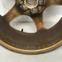 JDM 17" SUBARU RAYS 17x7JJ +55 5x100 RIMS GOLD FORGED MONOBLOCK GC8 RA