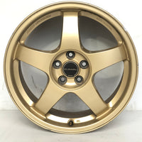 JDM 17" SUBARU RAYS 17x7JJ +55 5x100 RIMS GOLD FORGED MONOBLOCK GC8 RA