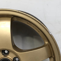 JDM 17" SUBARU RAYS 17x7JJ +55 5x100 RIMS GOLD FORGED MONOBLOCK GC8 RA