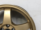JDM 17" SUBARU RAYS 17x7JJ +55 5x100 RIMS GOLD FORGED MONOBLOCK GC8 RA