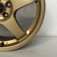 JDM 17" SUBARU RAYS 17x7JJ +55 5x100 RIMS GOLD FORGED MONOBLOCK GC8 RA