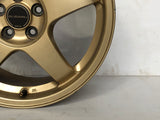 JDM 17" SUBARU RAYS 17x7JJ +55 5x100 RIMS GOLD FORGED MONOBLOCK GC8 RA