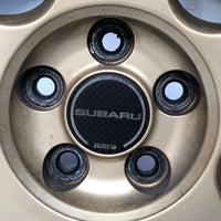 JDM 17" SUBARU RAYS 17x7JJ +55 5x100 RIMS GOLD FORGED MONOBLOCK GC8 RA