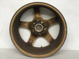 JDM 17" SUBARU RAYS 17x7JJ +55 5x100 RIMS GOLD FORGED MONOBLOCK GC8 RA