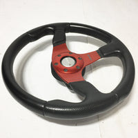 JDM Toyota MR2 MOMO Race TYP D35 Momo Steering Wheel with Quick Release and Steering Console