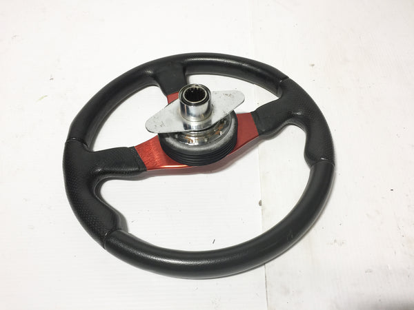 JDM Toyota MR2 MOMO Race TYP D35 Momo Steering Wheel with Quick Release and Steering Console
