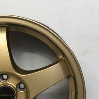 JDM 17" SUBARU RAYS 17x7JJ +55 5x100 RIMS GOLD FORGED MONOBLOCK GC8 RA