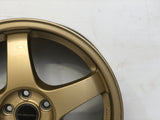 JDM 17" SUBARU RAYS 17x7JJ +55 5x100 RIMS GOLD FORGED MONOBLOCK GC8 RA