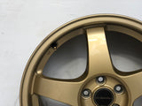 JDM 17" SUBARU RAYS 17x7JJ +55 5x100 RIMS GOLD FORGED MONOBLOCK GC8 RA