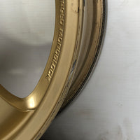 JDM 17" SUBARU RAYS 17x7JJ +55 5x100 RIMS GOLD FORGED MONOBLOCK GC8 RA