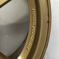 JDM 17" SUBARU RAYS 17x7JJ +55 5x100 RIMS GOLD FORGED MONOBLOCK GC8 RA