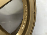 JDM 17" SUBARU RAYS 17x7JJ +55 5x100 RIMS GOLD FORGED MONOBLOCK GC8 RA