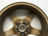 JDM 17" SUBARU RAYS 17x7JJ +55 5x100 RIMS GOLD FORGED MONOBLOCK GC8 RA