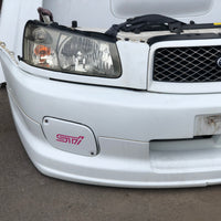 JDM Subaru Forester STi Bumper Lip Headlights Fenders Hood Grille Fogs 2003-2005 SG5 SG9 | Front End Conversion | Cross Sport Front end, Forester JDM Front End, SG5 Front Nose Cut, Subaru Forester Jdm Front end, Subaru SG5 Front end | 1799