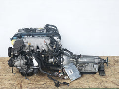 JDM Toyota Aristo Twin Turbo Front Sump VVTi 2JZ-GTE Engine Motor Auto Trans ECU Green Top | 180 PSI |