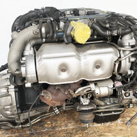 JDM Toyota Aristo Twin Turbo Front Sump VVTi 2JZ-GTE Engine Motor Auto Trans ECU Green Top | 180 PSI |
