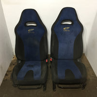 JDM 04-05 Subaru Impreza WRX STi V8 OEM Front Blue Suede Seats / 1993-2007 | Seats | 2.0l, 2.5l, 2005, Impreza, STI, Subaru, Turbo, WRX, wrx 2002, wrx 2004, WRX STI | 1258
