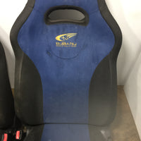 JDM 04-05 Subaru Impreza WRX STi V8 OEM Front Blue Suede Seats / 1993-2007 | Seats | 2.0l, 2.5l, 2005, Impreza, STI, Subaru, Turbo, WRX, wrx 2002, wrx 2004, WRX STI | 1258