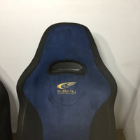 JDM 04-05 Subaru Impreza WRX STi V8 OEM Front Blue Suede Seats / 1993-2007 | Seats | 2.0l, 2.5l, 2005, Impreza, STI, Subaru, Turbo, WRX, wrx 2002, wrx 2004, WRX STI | 1258