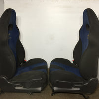 JDM 04-05 Subaru Impreza WRX STi V8 OEM Front Blue Suede Seats / 1993-2007 | Seats | 2.0l, 2.5l, 2005, Impreza, STI, Subaru, Turbo, WRX, wrx 2002, wrx 2004, WRX STI | 1258