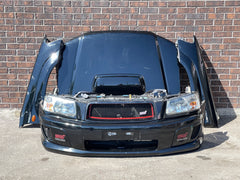 JDM Subaru Forester STi SG5 SG9 Front End Conversion Bumper Lip Headlights Fenders Hood Grille Foglight Covers 2003-2005