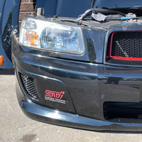 JDM Subaru Forester STi SG5 SG9 Front End Conversion Bumper Lip Headlights Fenders Hood Grille Foglight Covers 2003-2005