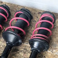 JDM Subaru Forester Shocks STi Pink Springs Struts Suspension Assembly 2003-2008 | Strut Assembly | 2.0l, 2005, EJ205, Forester, Impreza, Pink STi, SG5, SG9, STI, Subaru, WRX, WRX STI | 1383