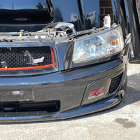 JDM Subaru Forester STi SG5 SG9 Front End Conversion Bumper Lip Headlights Fenders Hood Grille Foglight Covers 2003-2005